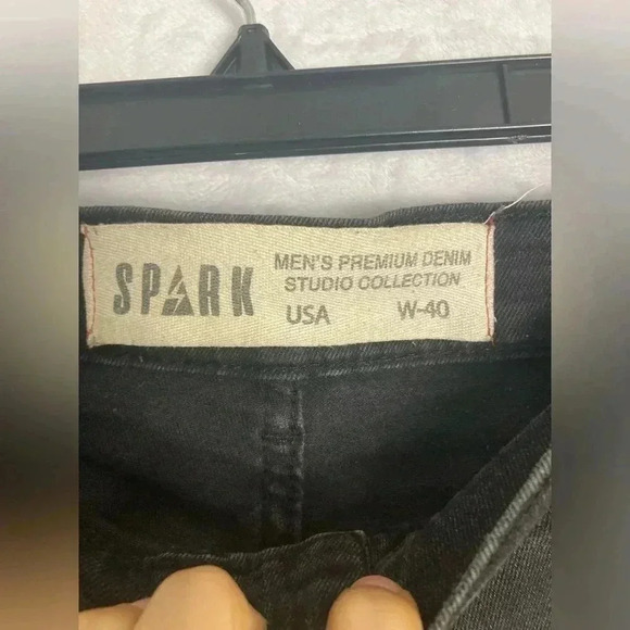 Spark men’s premium denim studio collection shorts size W-40 - Picture 9 of 15